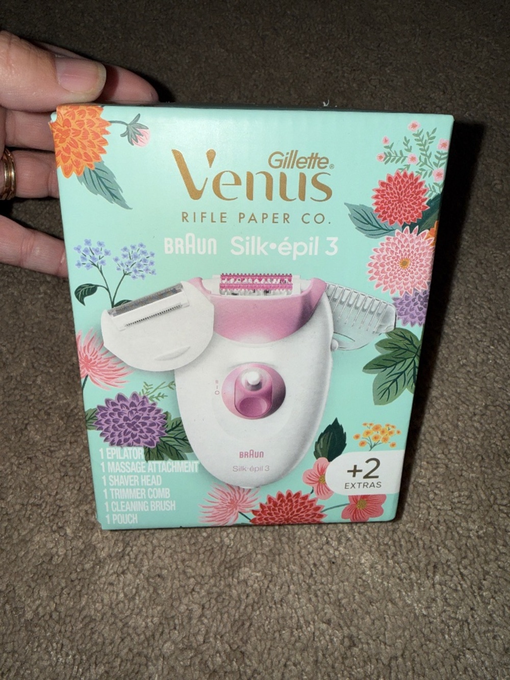 Gillette Venus X Rifle Paper Co. Braun Silk Epilator 3